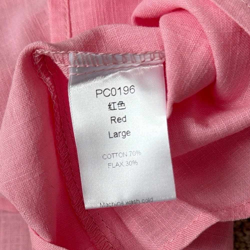 Pink Button-Up Blouse - Picture 4 of 4